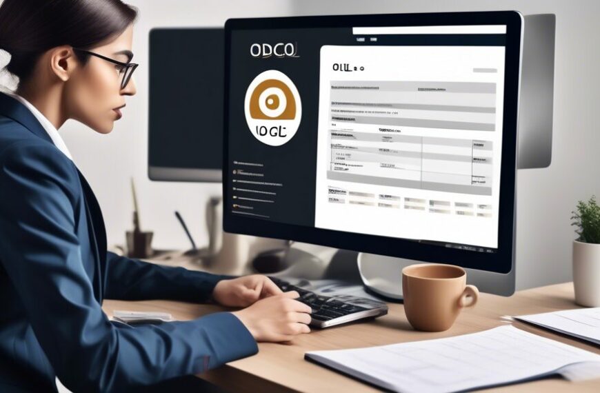 Create an image that depicts a person applying for a job online at Oil and Gas Development Company Limited (OGDCL). Show a modern, sleek computer setup with the OGDCL logo visible on the screen, and a person thoughtfully filling out an application form. Include elements such as a coffee mug, a notepad with job application written on it, and a calendar marked with important dates. The background should be a tidy, professional home office environment.