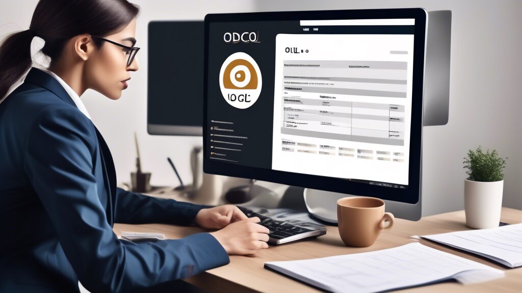 Create an image that depicts a person applying for a job online at Oil and Gas Development Company Limited (OGDCL). Show a modern, sleek computer setup with the OGDCL logo visible on the screen, and a person thoughtfully filling out an application form. Include elements such as a coffee mug, a notepad with job application written on it, and a calendar marked with important dates. The background should be a tidy, professional home office environment.