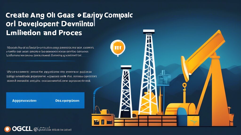 Create an image showing a friendly and easy-to-understand step-by-step guide to the OGDCL (Oil and Gas Development Company Limited) online application process. The image should include a clean, modern computer or tablet screen displaying the OGDCL website, with clearly labeled buttons and sections such as Apply Now, Create Account, and Submit Application. Surround the computer screen with simple icons representing each step, like a person filling out a form, uploading documents, and clicking a submit button. Make the colors inviting and the design user-friendly.