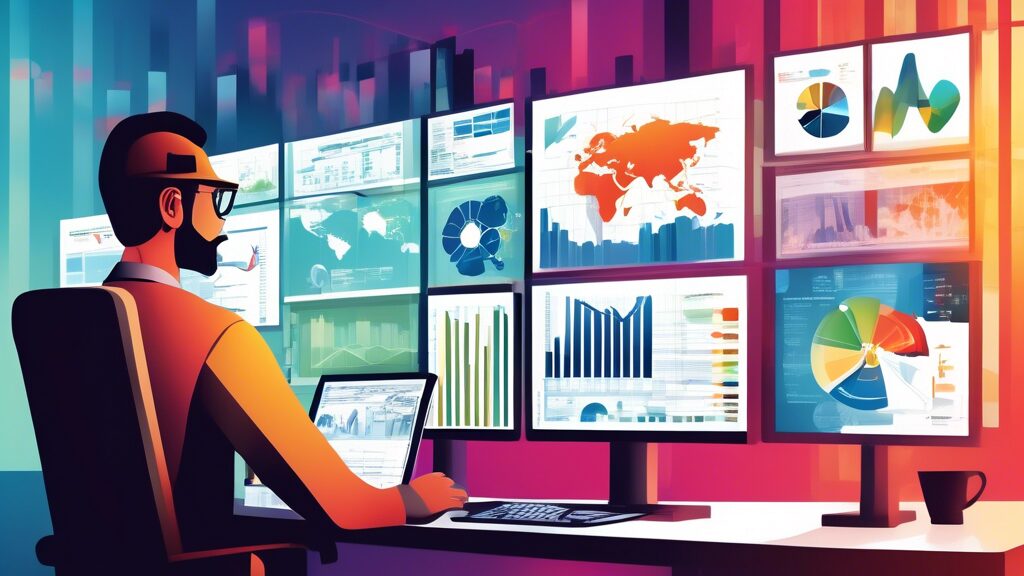 Create an image featuring a professional setting with financial analysts examining detailed financial statements on multiple screens and printouts. Include visual representations of balance sheets, income statements, and financial graphs. The backdrop should include the OGDCL logo and thematic elements related to the oil and gas industry, such as drilling rigs or gas pipelines.